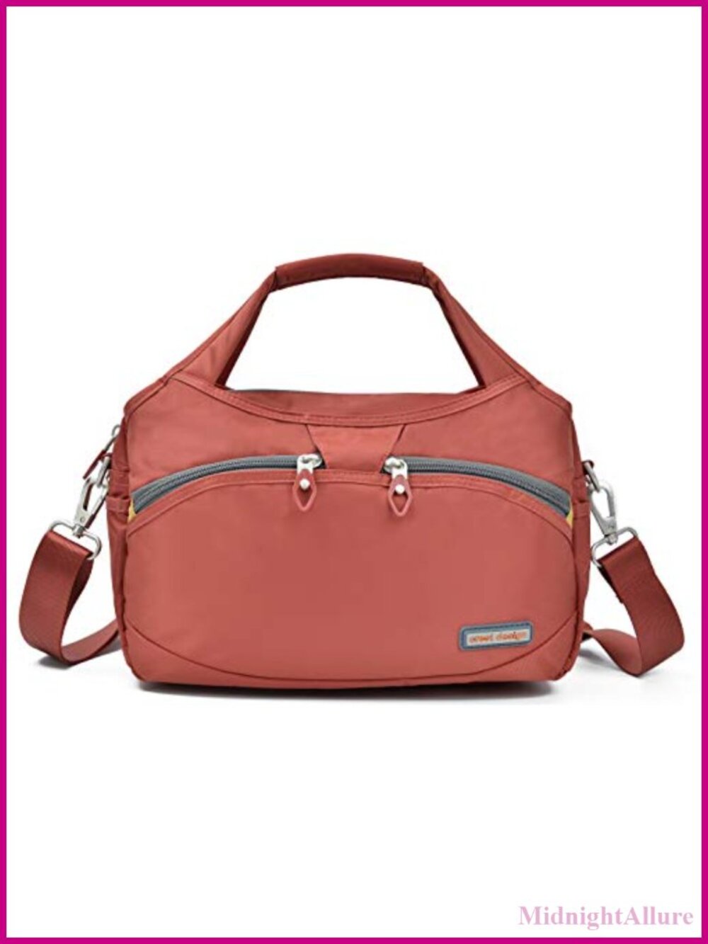 Waterproof Nylon Crossbody Bag Multi-Pocket Shoulder Travel Purse